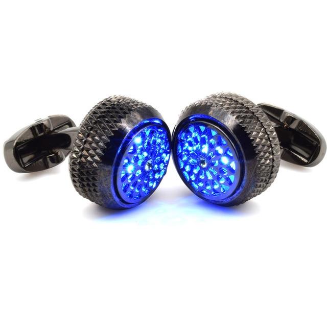 LED Lighting Tuxedo Pure Copper Plated Cufflinks